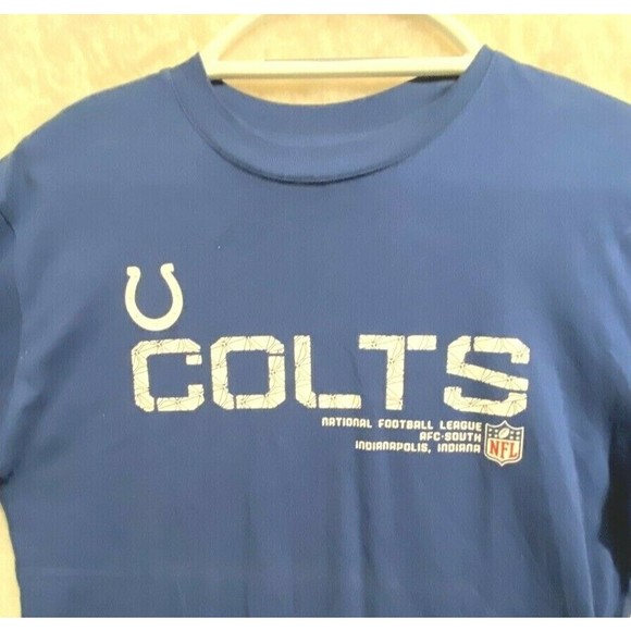 NFL Indianapolis Colts Performance T-Shirt Youth L 14/16 New With Defect Reebox - Picture 3 of 11